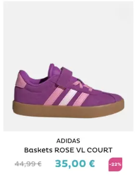 Offre: Baskets ROSE VL COURT