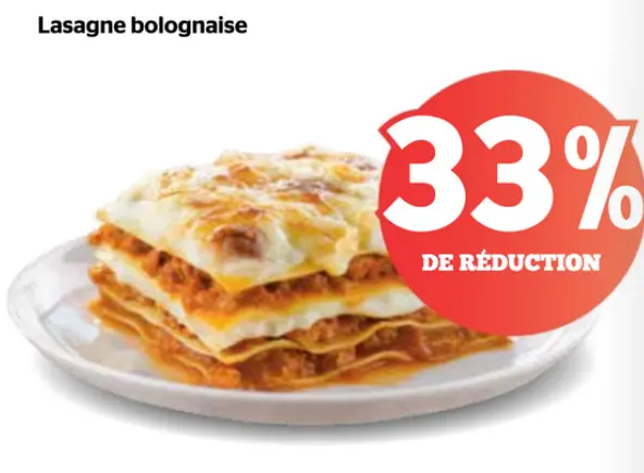 Offre: Lasagne bolognaise