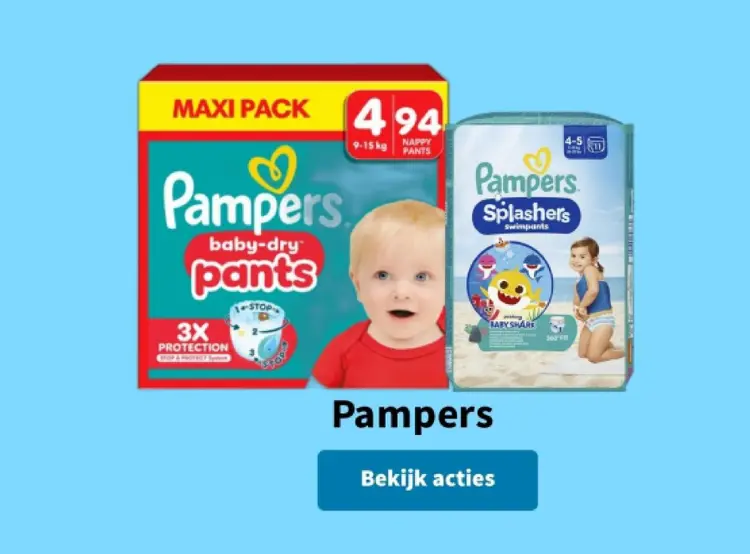 Promotie: Pampers baby-dry pants & Splashers swimpants