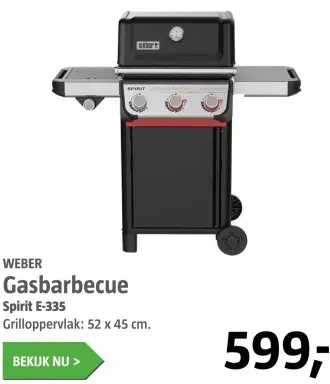 Aanbieding: Gasbarbecue Spirit E-335
