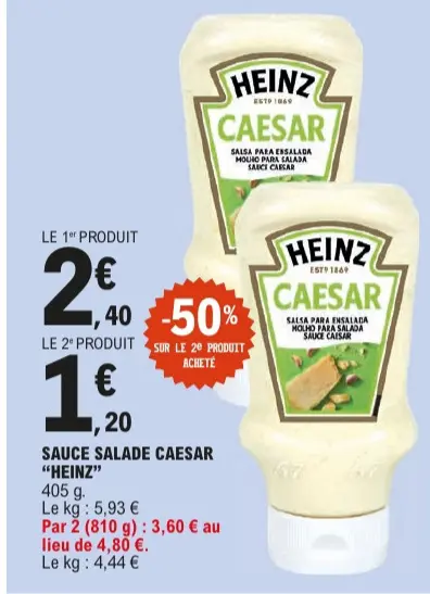 Offre: Sauce salade caesar