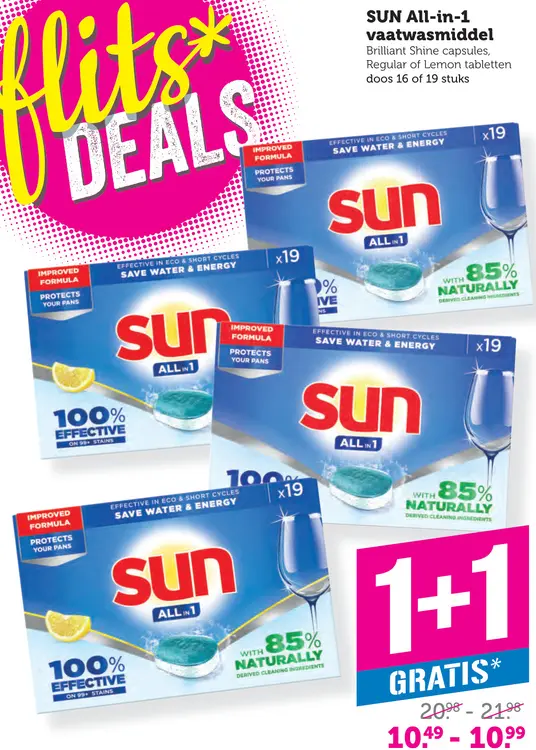 Aanbieding: All-in-1 vaatwasmiddel