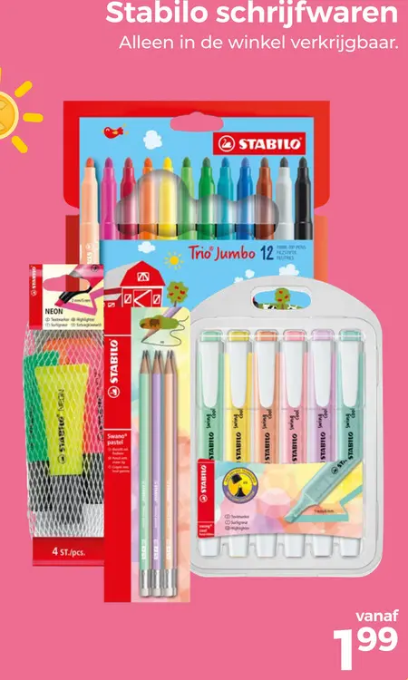 Aanbieding: Stabilo schrijfwaren