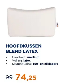 Aanbieding: Hoofdkussen blend latex