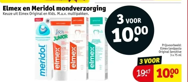 Aanbieding: Elmex en Meridol mondverzorging