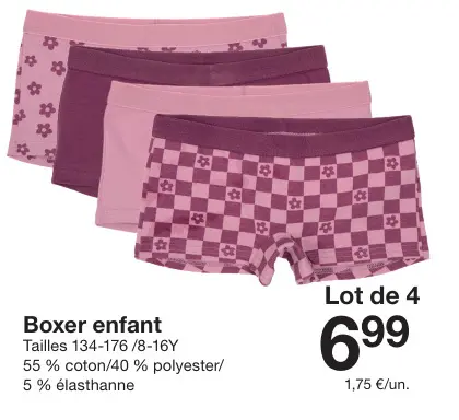 Offre: Boxer enfant
