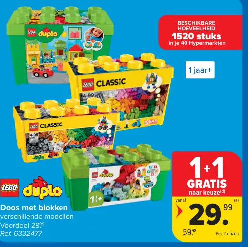 Promotie: Doos met blokken