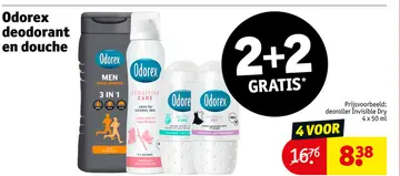 Aanbieding: Odorex deodorant en douche