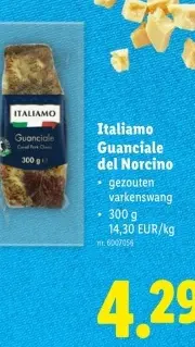Promotie: Italiamo Guanciale del Norcino