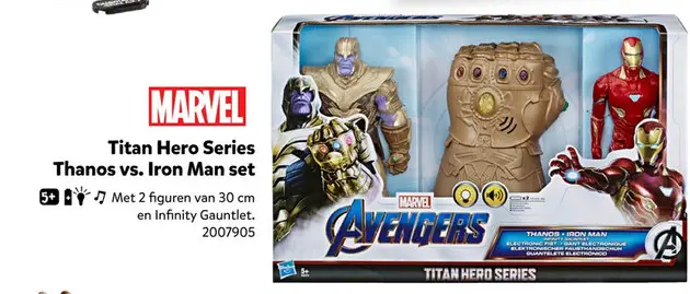 Aanbieding: Titan Hero Series Thanos vs. Iron Man set