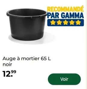 Offre: Auge à mortier noir