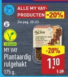 Aanbieding: Plantaardig rulgehakt