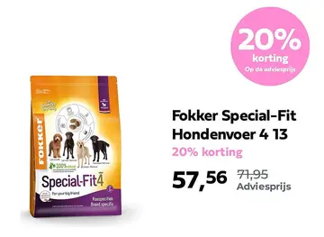 Aanbieding: Fokker Special-Fit Hondenvoer