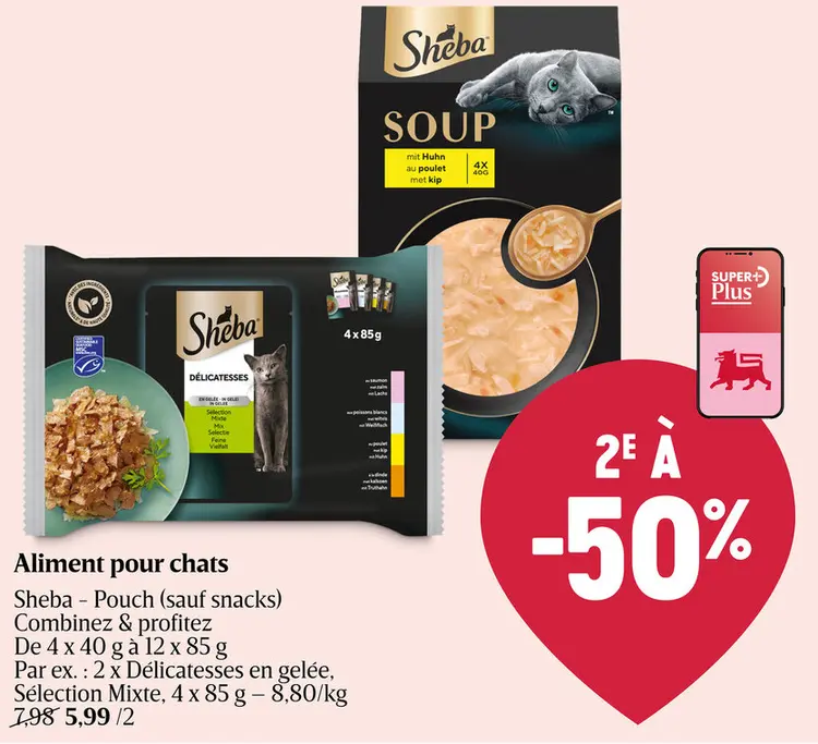 Offre: Aliment pour chats Sheba - Pouch