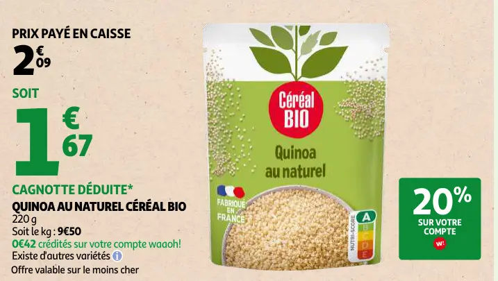 Offre: Quinoa au naturel