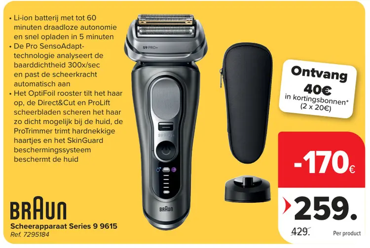Promotie: Scheerapparaat Series 9 9615
