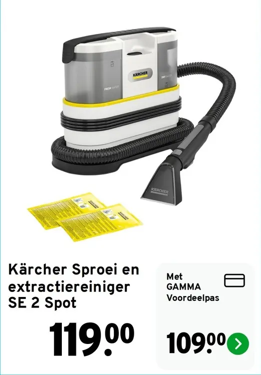 Aanbieding: Sproei en extractiereiniger SE 2 Spot