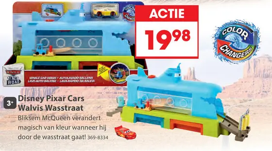Aanbieding: Disney Pixar Cars Walvis Wasstraat