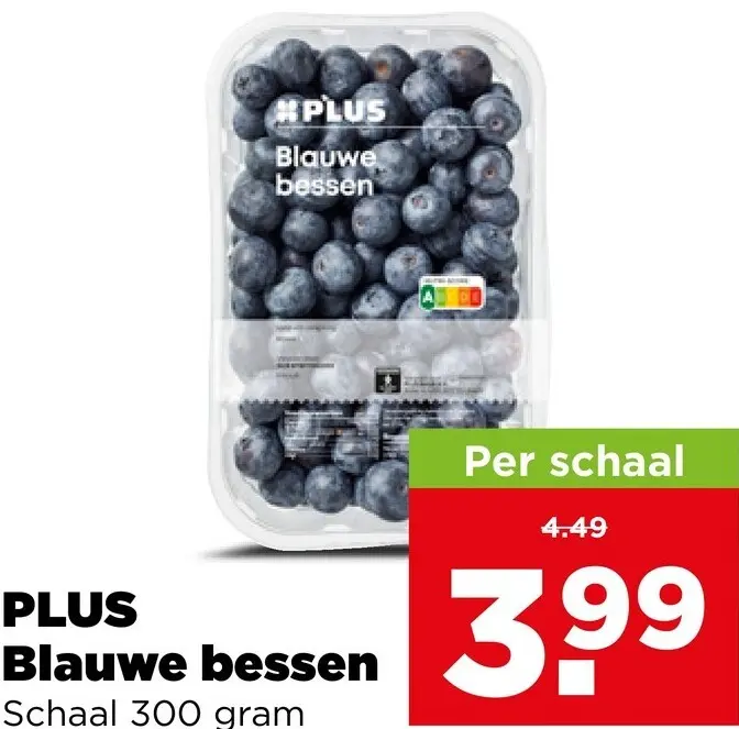 Aanbieding: PLUS Blauwe bessen