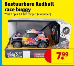 Aanbieding: Bestuurbare Redbull race buggy