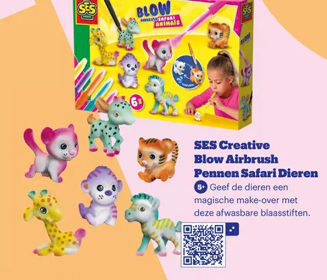 Aanbieding: Blow Airbrush Pennen Safari Dieren