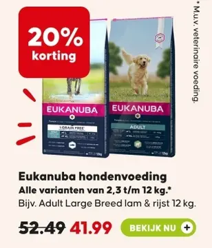 Aanbieding: Eukanuba hondenvoeding