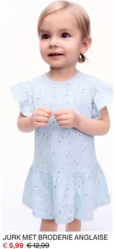 Aanbieding: Jurk met broderie anglaise