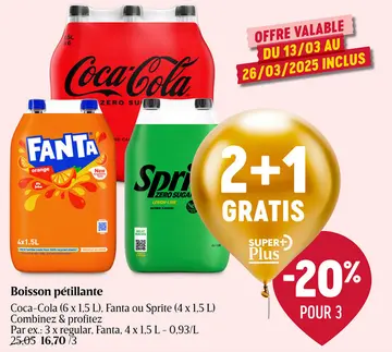 Offre: Boisson pétillante