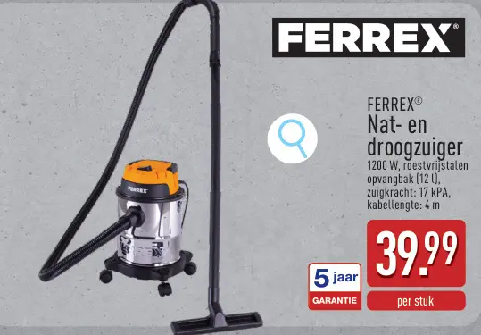 Promotie: Nat- en droogzuiger