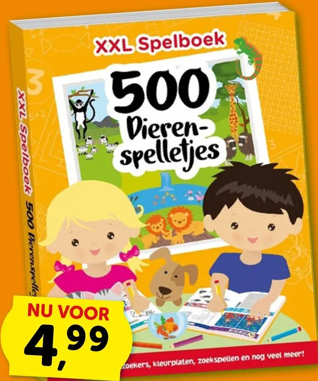 Aanbieding: XXL Spelboek 500 Dierenspelletjes