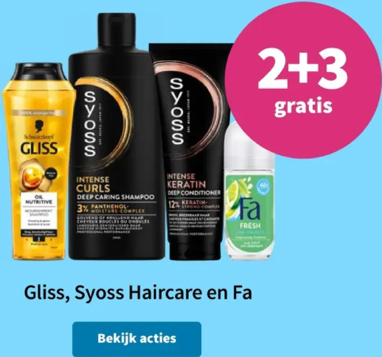 Promotie: Shampoo, conditioner en deodorant