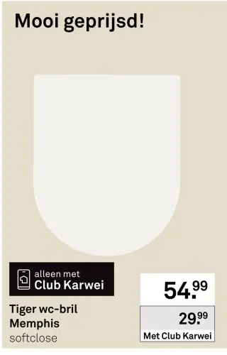 Aanbieding: Wc-bril Memphis