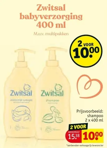 Aanbieding: Babyverzorging 400 ml