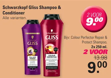 Aanbieding: Schwarzkopf Gliss Shampoo & Conditioner