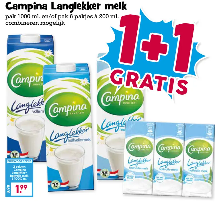 Aanbieding: Langlekker melk