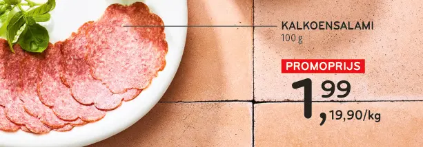 Promotie: Kalkoensalami