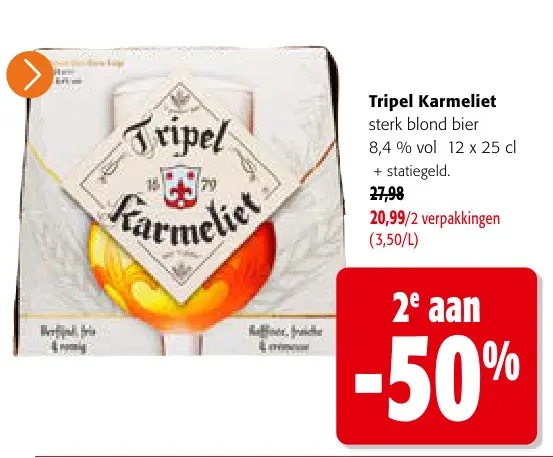 Promotie: Tripel Karmeliet