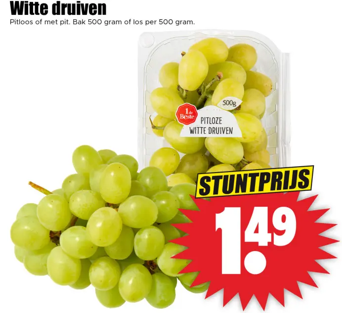 Aanbieding: Witte druiven