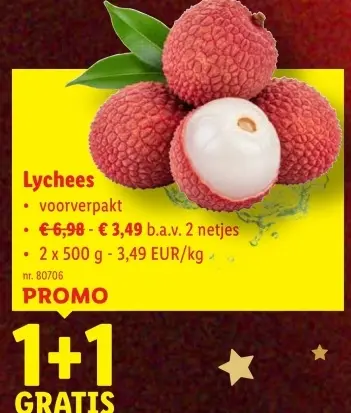 Promotie: Lychees