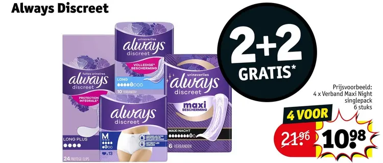Promotie: Always Discreet