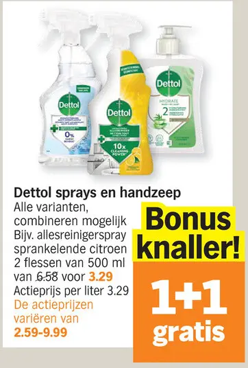 Promotie: Dettol sprays en handzeep