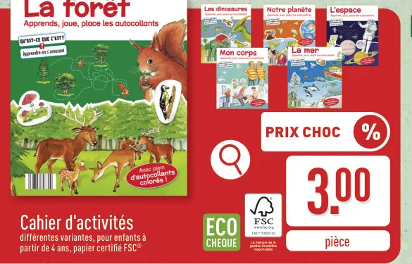 Offre: Cahier d'activités La forêt