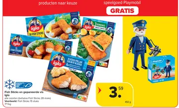 Aanbieding: Fish Sticks en gepaneerde vis