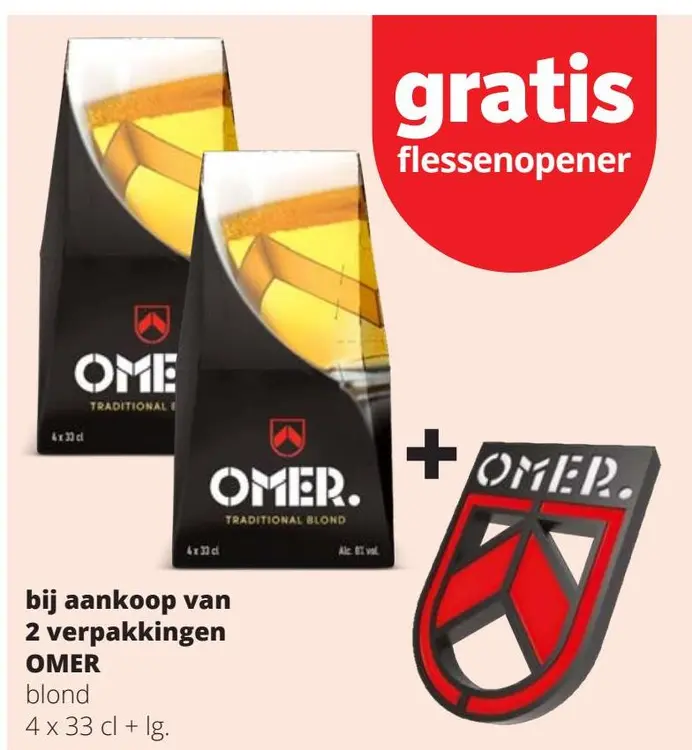 Promotie: OMER blond + Gratis flessenopener