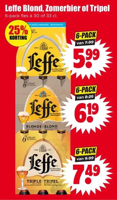 Aanbieding: Leffe Blond, Zomerbier of Tripel