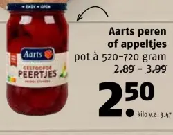 Aanbieding: Aarts peertjes of appeltjes