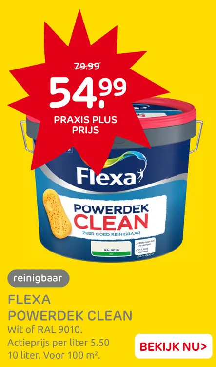 Aanbieding: Flexa powerdek clean