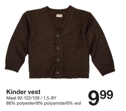 Promotie: Kinder vest