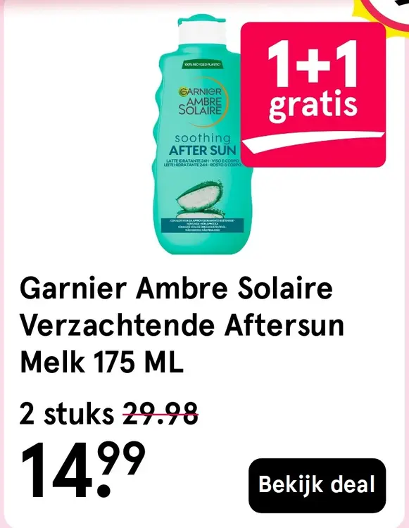 Aanbieding: Ambre Solaire Verzachtende Aftersun Melk