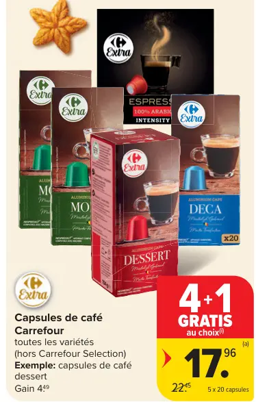 Offre: Capsules de café